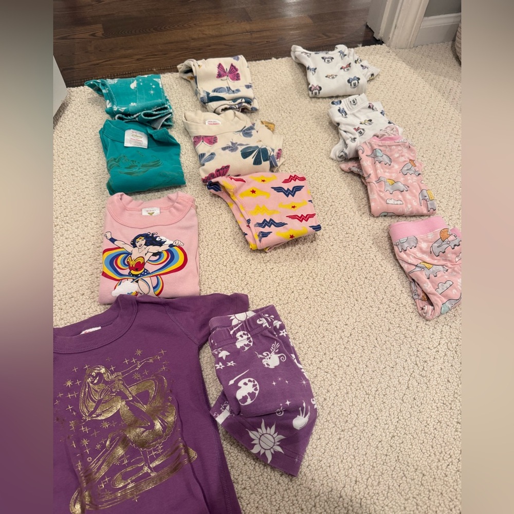 3T Colorful Kids' Pajama Bundle - includes 4 sets Hanna Anderson